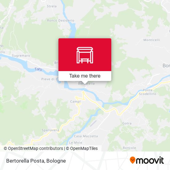 Bertorella Posta map
