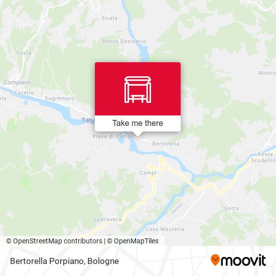 Bertorella Porpiano map