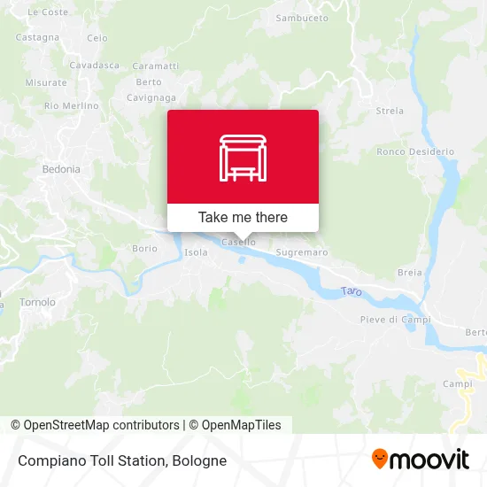 Compiano Toll Station map