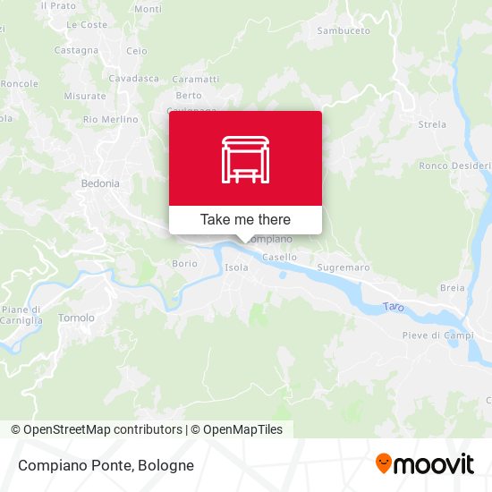 Compiano Ponte map