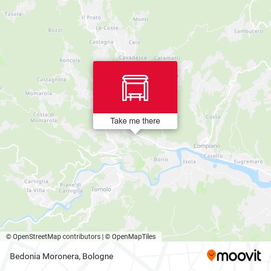 Bedonia Moronera map