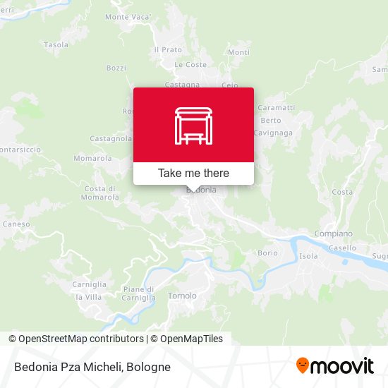 Bedonia Pza Micheli map