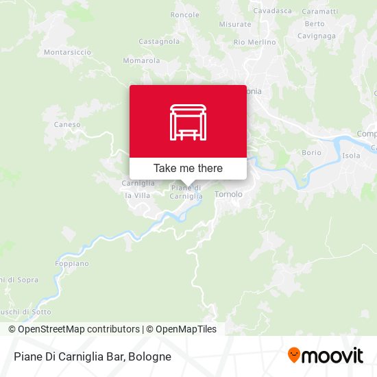 Piane Di Carniglia Bar map