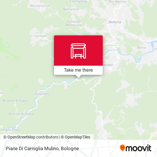 Piane Di Carniglia Mulino map