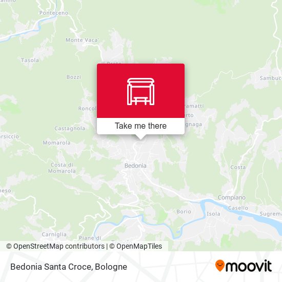 Bedonia Santa Croce map