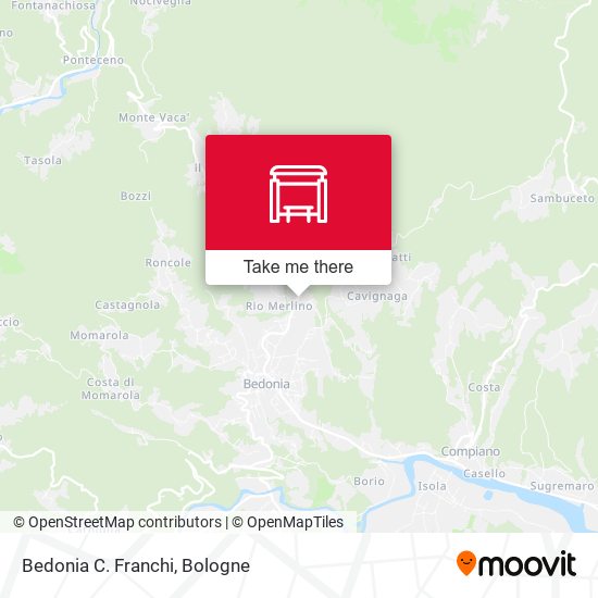 Bedonia C. Franchi map