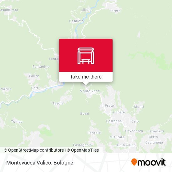 Montevaccà Valico map