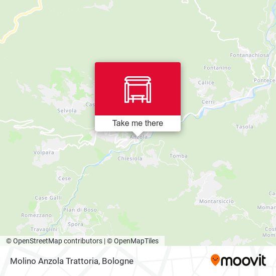 Molino Anzola Trattoria map