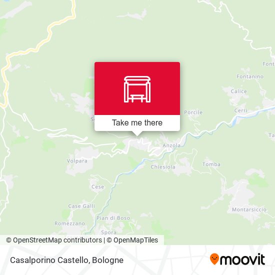 Casalporino Castello map
