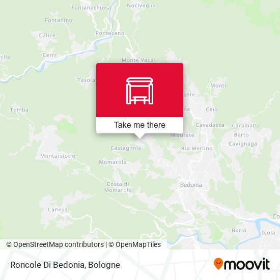 Roncole Di Bedonia map
