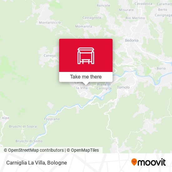 Carniglia La Villa map