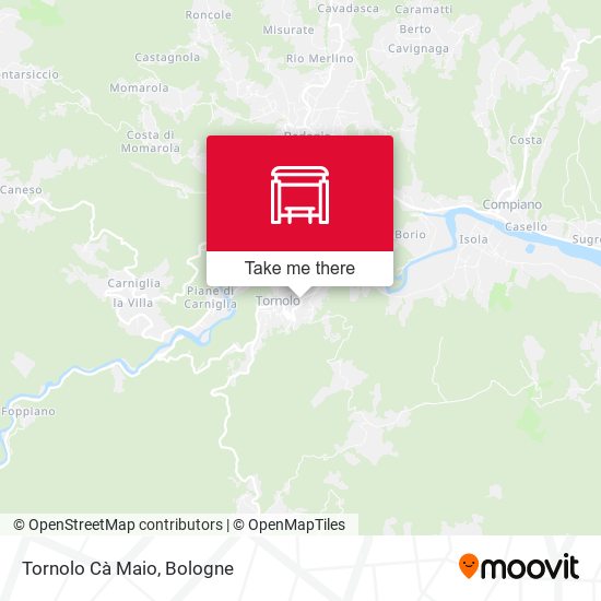 Tornolo Cà Maio map