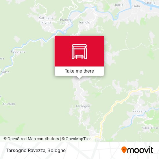 Tarsogno Ravezza map