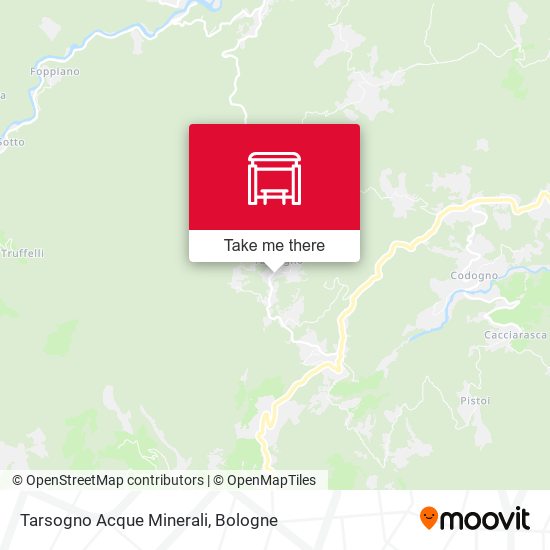Tarsogno Acque Minerali map