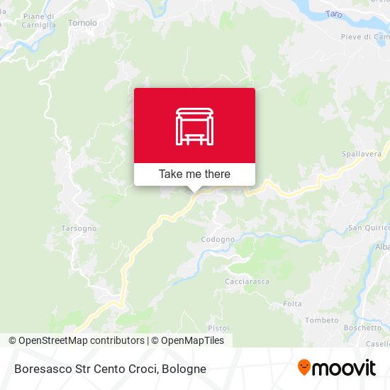 Boresasco Str Cento Croci map
