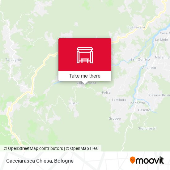 Cacciarasca Chiesa map