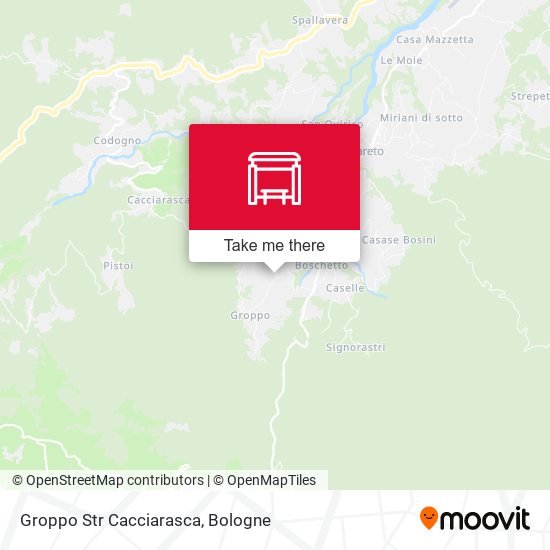 Groppo Str Cacciarasca map