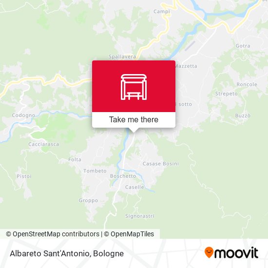 Albareto Sant'Antonio map