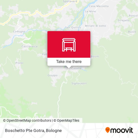 Boschetto Pte Gotra map