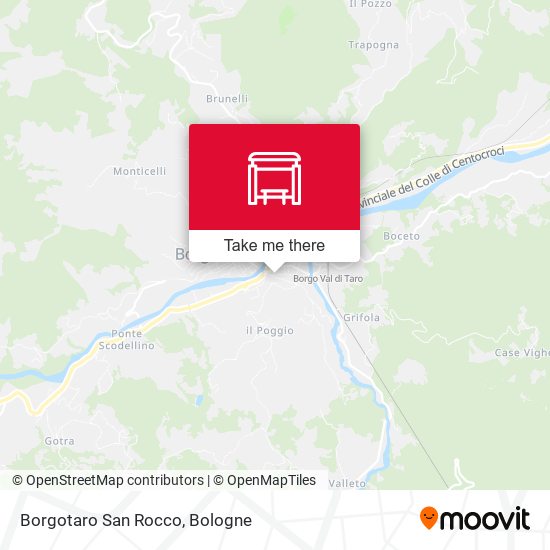 Borgotaro San Rocco map