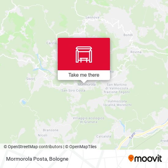 Mormorola Posta map