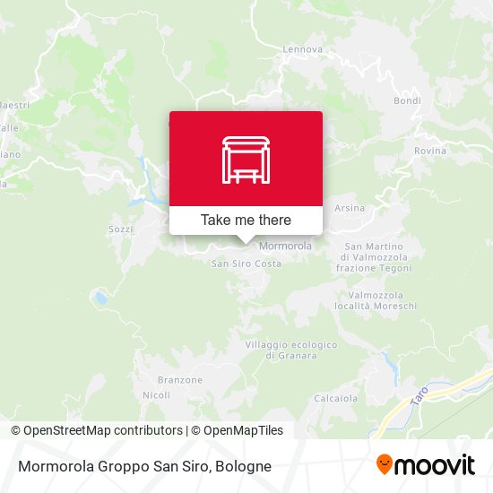 Mormorola Groppo San Siro map