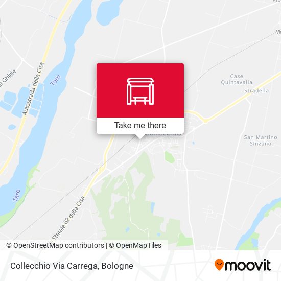 Collecchio Via Carrega map
