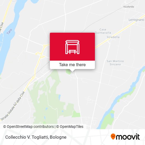 Collecchio V. Togliatti map