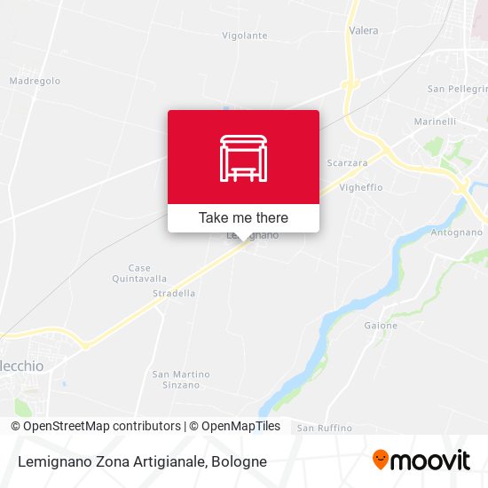 Lemignano Zona Artigianale map