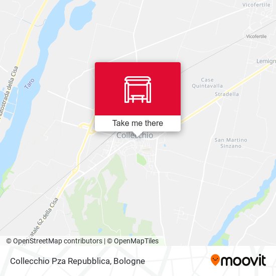 Collecchio Pza Repubblica map