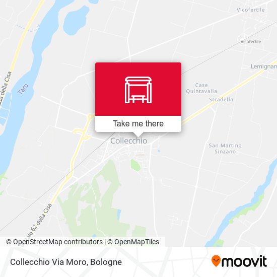 Collecchio Via Moro map