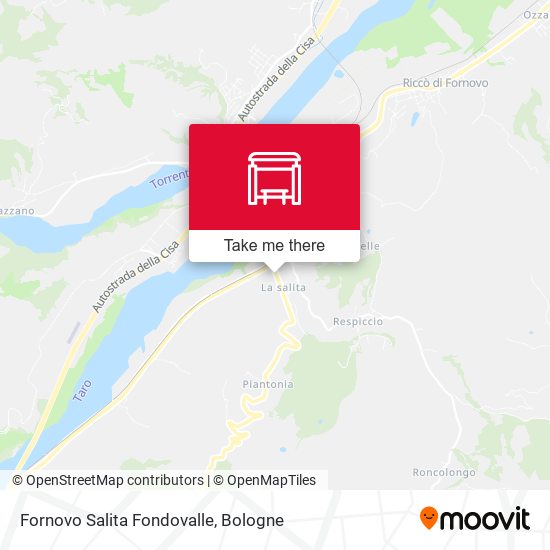 Fornovo Salita Fondovalle map