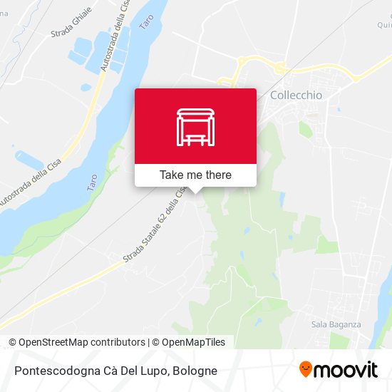 Pontescodogna Cà Del Lupo map