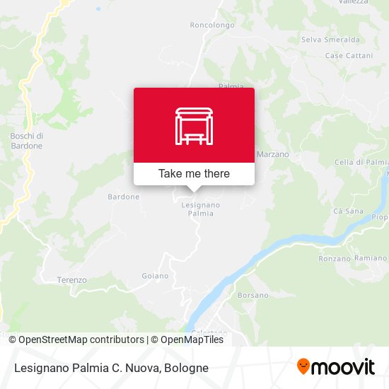 Lesignano Palmia C. Nuova map