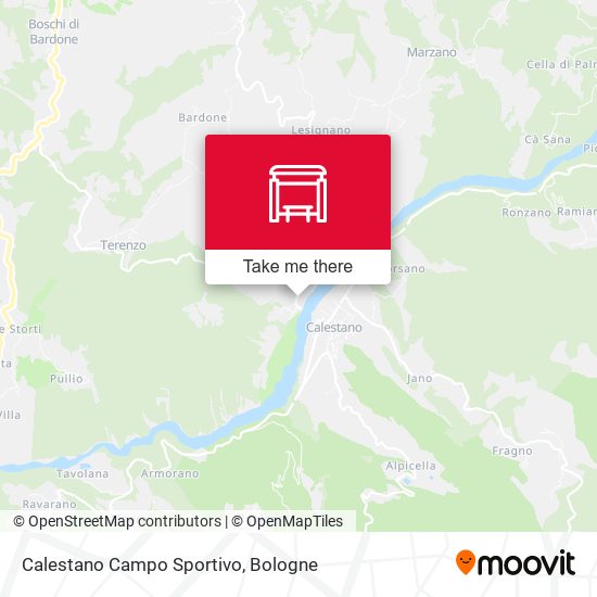 Calestano Campo Sportivo map