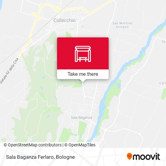 Sala Baganza Ferlaro map