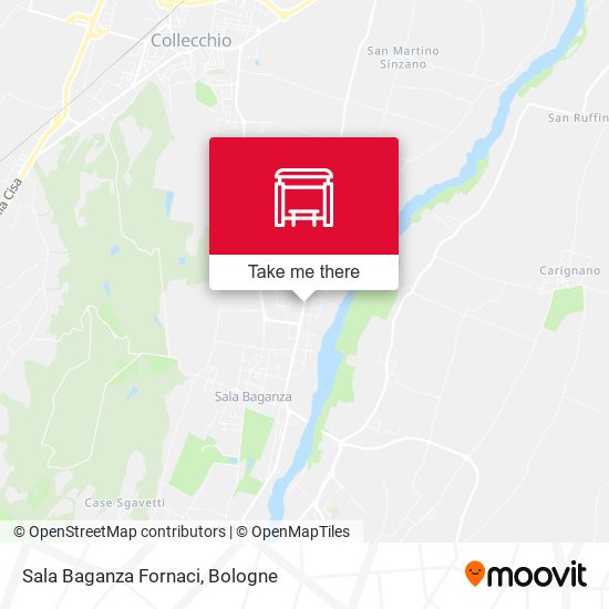 Sala Baganza Fornaci map