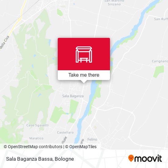 Sala Baganza Bassa map