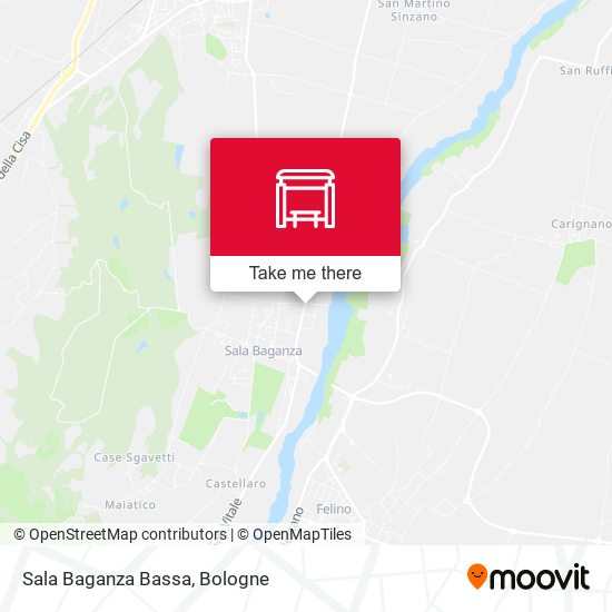 Sala Baganza Bassa map