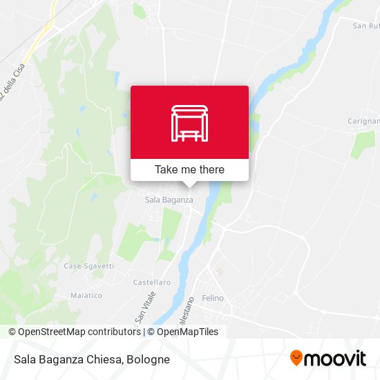 Sala Baganza Chiesa map
