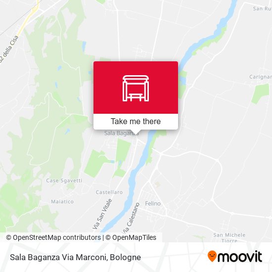 Sala Baganza Via Marconi map