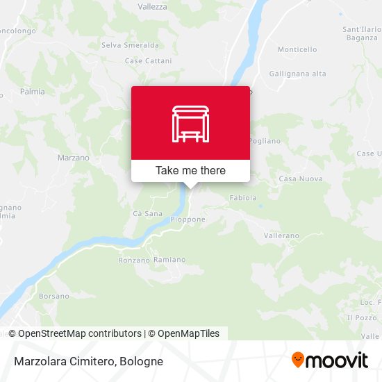 Marzolara Cimitero map
