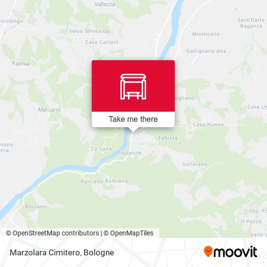 Marzolara Cimitero map