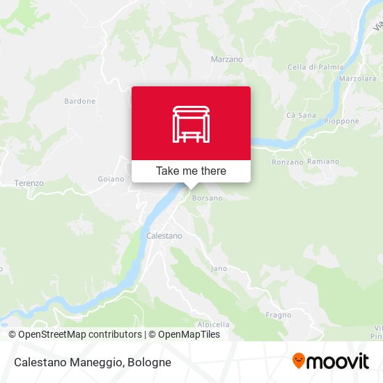 Calestano Maneggio map
