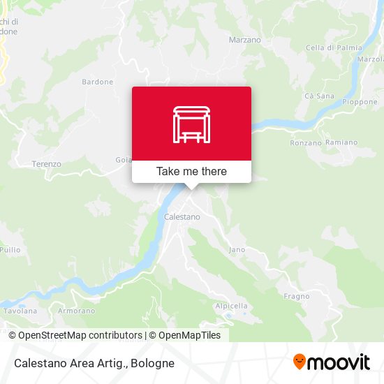 Calestano Area Artig. map