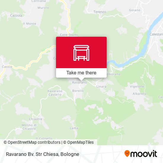 Ravarano Bv. Str Chiesa map