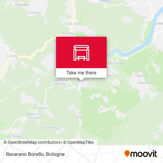 Ravarano Borello map