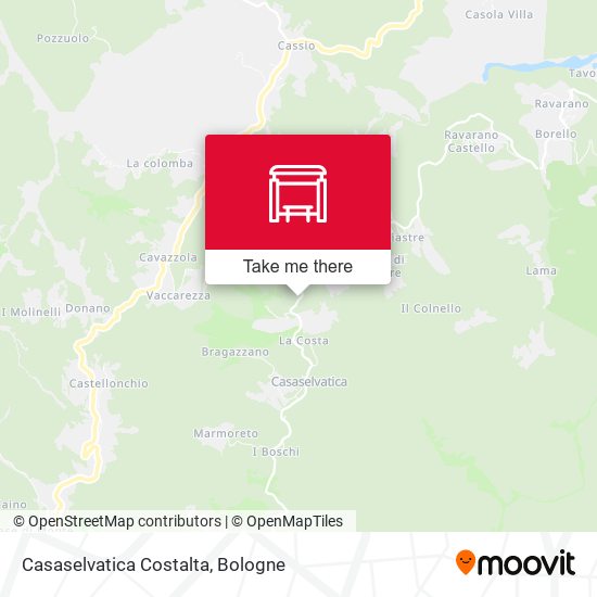 Casaselvatica Costalta map