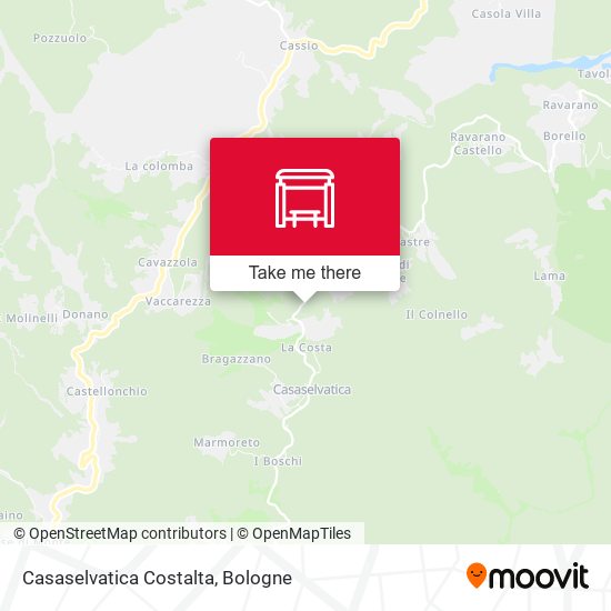 Casaselvatica Costalta map