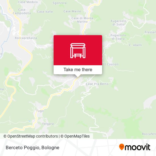 Berceto Poggio map
